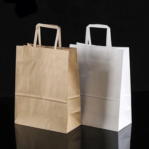 Takeaway Kraft Paper Bag Custom Printed Craft Paperboard Bag for Packing-Cheap Supplier Paper Bag
