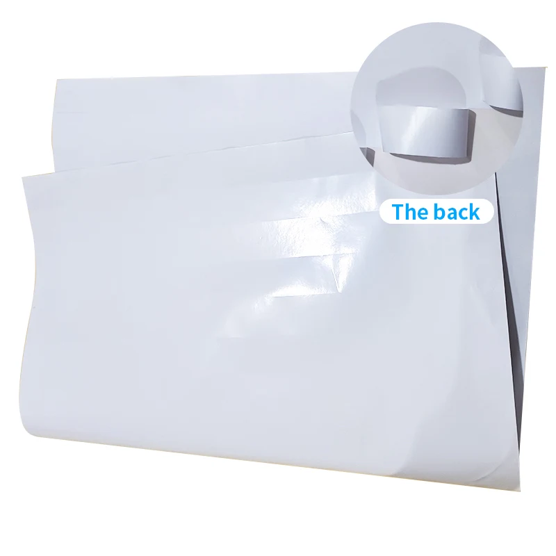 Easy Split Backing Label Sticker Thermal Art Paper Factory Custom Waterproof Die Cut Label Back Cutting Self Adhesive Label