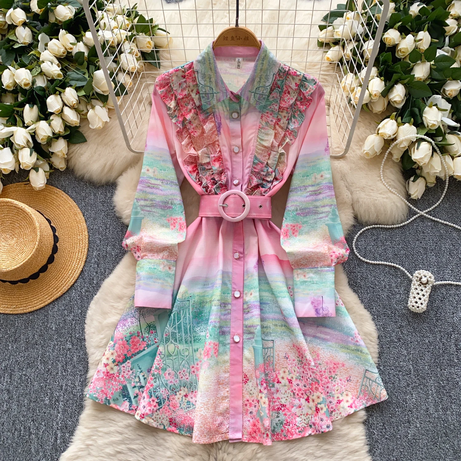 white christmas dresses Loose Linen Tunic Dress 'Jo', Plus Size Linen Tunic main image 1