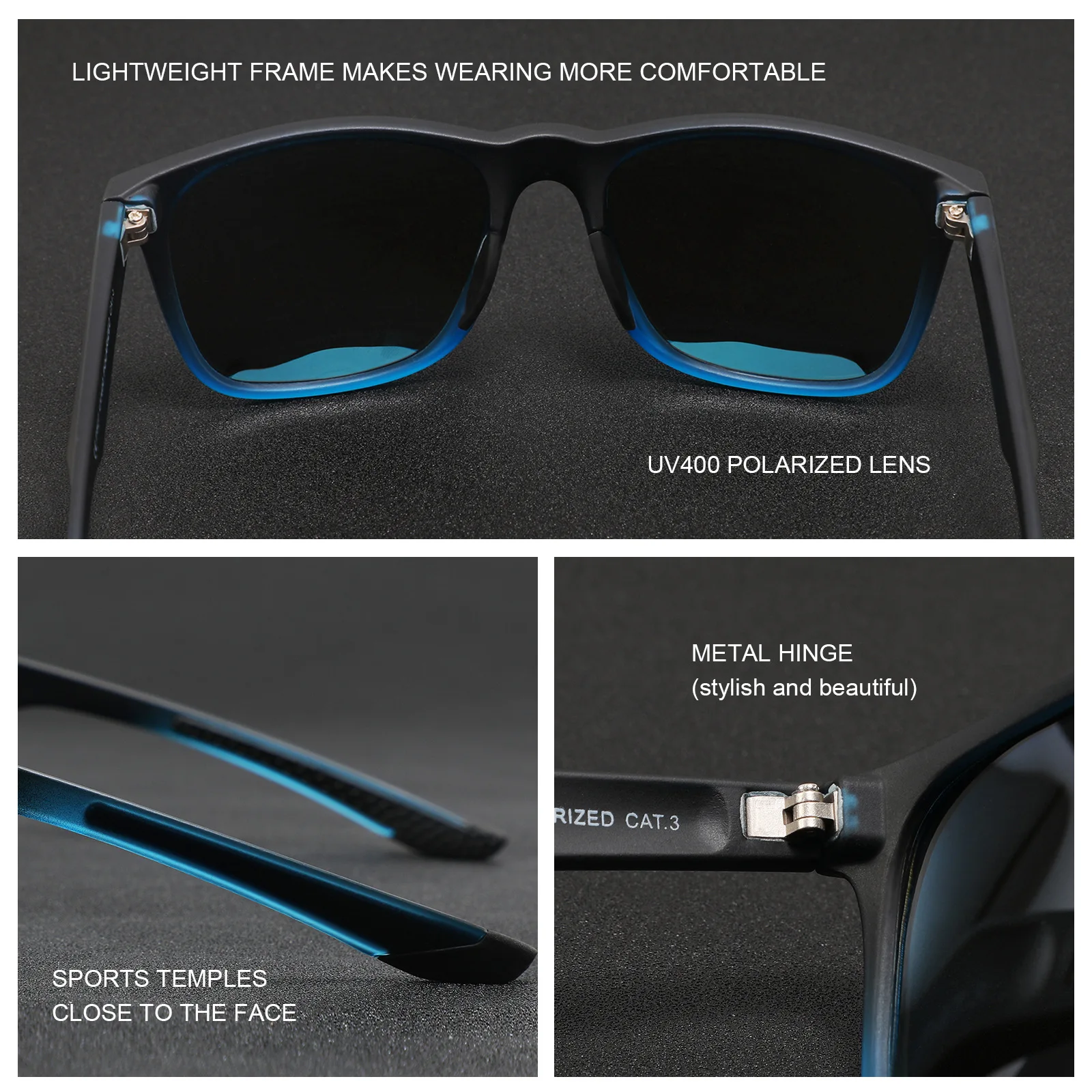 Wholesale Sport Sunglasses Men Polarized Lens Outdoor Shades Sun Glasses Custom logo Cycling Running Glasses