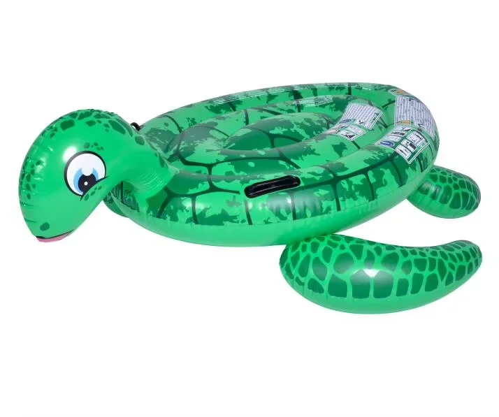 Jilong 37611 Inflatable Sea Turtle Pool Float Animal Shape Pool Rider for Kids