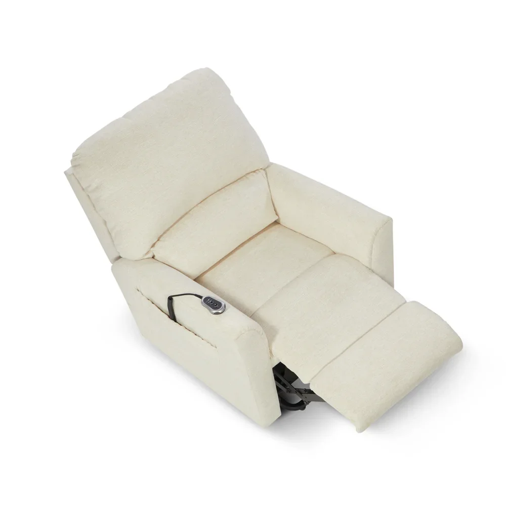 High Quality Modern Single Recliner Comfortable Power Lift Sofa Fabric Upholstery Wood Position Adjustment Massage for Elderly