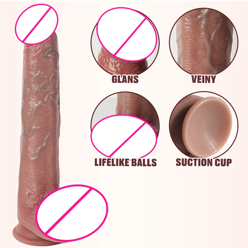 Remote Vibration Heated Rubber Pene 10.7inch Big Dildo Masturbators Juguetes Sexuales Dildos Toys Sex Adult for Women