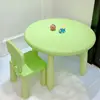 Green round table small back green