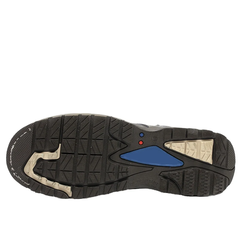 Черные сверхпрочные прорезные защитные ботинки Goodyear среднего размера строительные рабочие со стальным носком и пластиной Лошадиная кожа