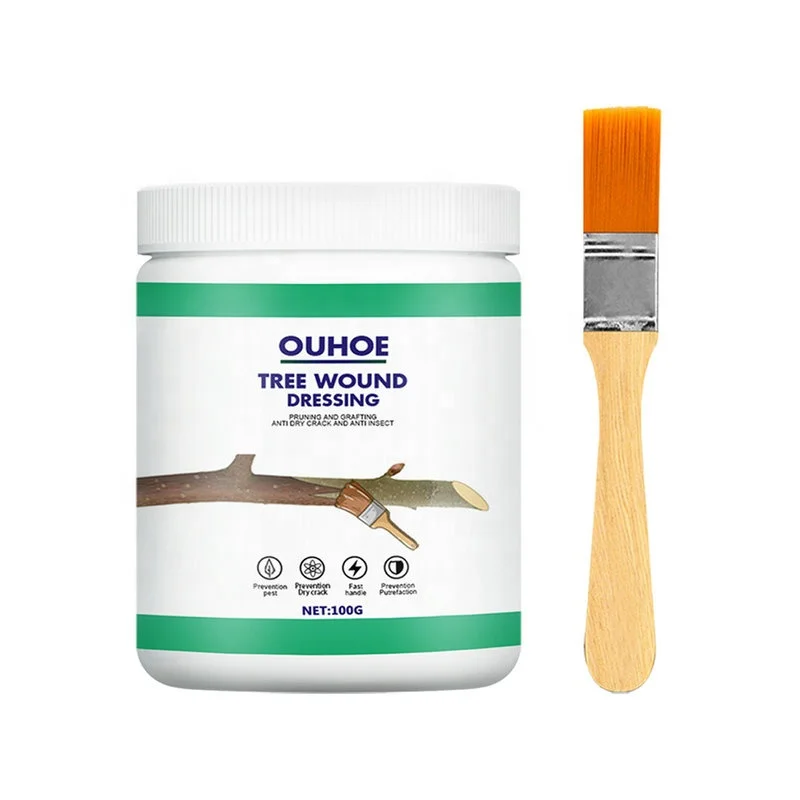 Géneric Tree Pruning Sealer, Bonsai Tree Pruning Sealer For Tree Wound, Pruning Cutting Paste With Brush, Waterproof Pruning Compound
