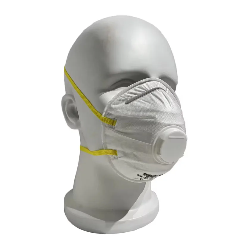 Dust protection Mask Ffp2 with Valve Head Straps Building Dust Masks 10pack White EN149 FFP3 Dust Mask Factory Prices