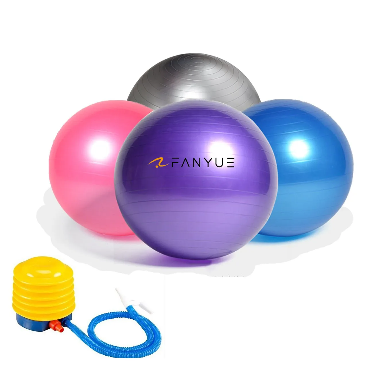 Custom Printed PVC Yoga Ball for Training and Exercise Fitness Inflatable Anti-Burst GYM Stability Ball