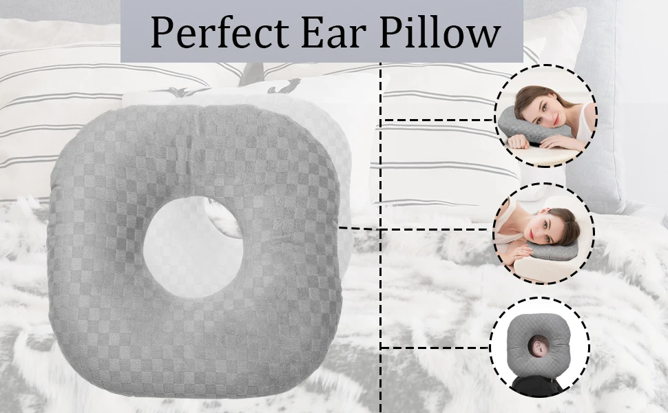 Ear Piercing Pillow For Side Sleepers,Pillow With An Ear Hole For Cnh