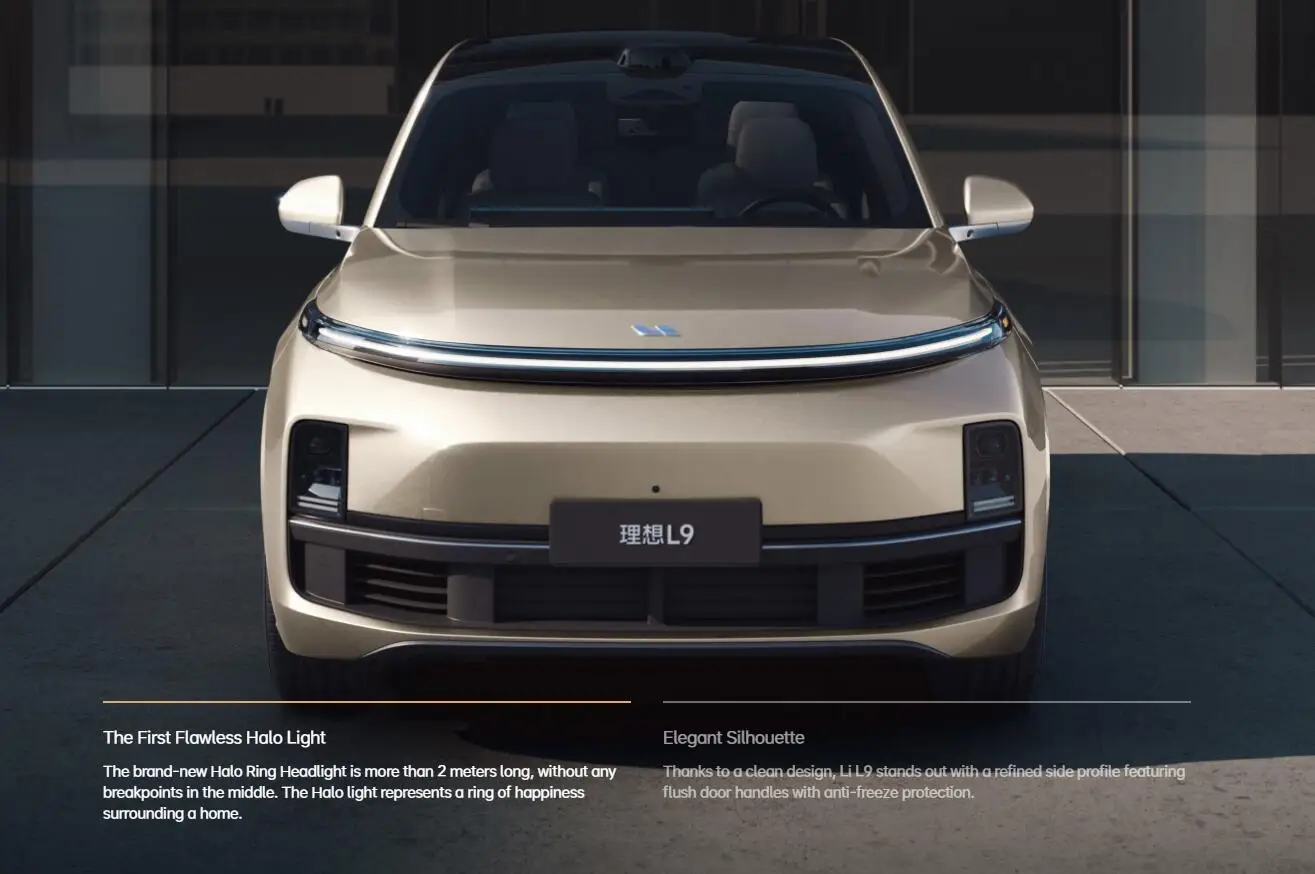 Li Auto L9 Dimensions Length Width Height Wheelbase 2024 Li Auto L7 L8 L9 Electric Car Large Lixiang China New Energy