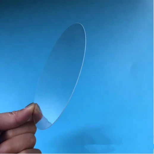 Factory OEM Polished Transparent 4 Inch ultra Thin 0.3mm/0.5mm D263t/quartz Glass Disc Wafer