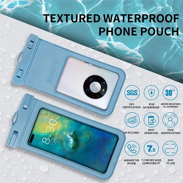 Custom logo PVC universal waterproof phone pouch bag for mobile phone accessories waterproof