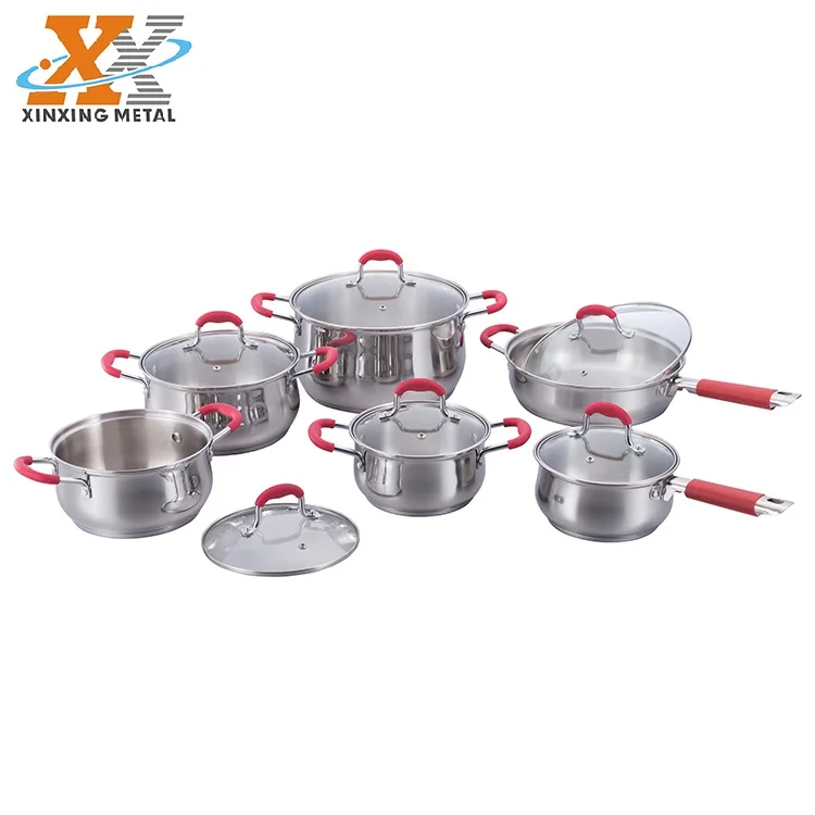 Professional Custom Stainless Steel Cookware Sets Non Stick Cooking Pots Sets supplier