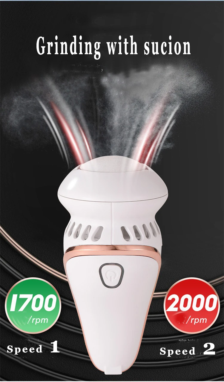 2 In 1 Electric Foot Grinder Vacuum Callus Remover And Massage