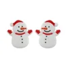Snowman Focal bead Red SA130