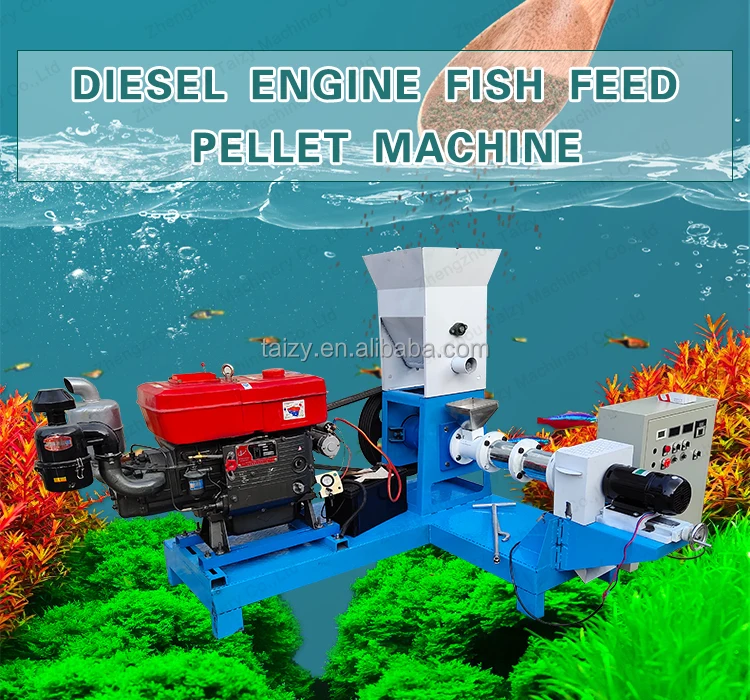 Dgp40 Small Floating Fish Feed Pellet Making Machine With Diesel