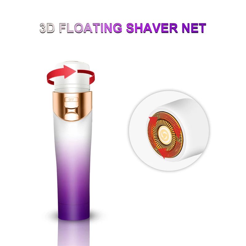 Недорогой перезаряжаемый мини-триммер для удаления волос на лице и теле безболезненная электрическая бритва женщин