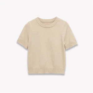Foreign Trade Wholesale New Women's Korean Autumn Solid Color Computer Knitted Loose Pullover Sleeveless Sweater