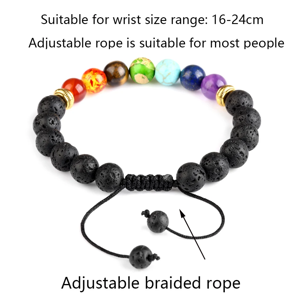 Amazon.com: PDOUSELF Pride Rainbow Beads Bracelet 7 Chakra Elastic Gay  LGBTG Gift Bracelets: Clothing, Shoes & Jewelry