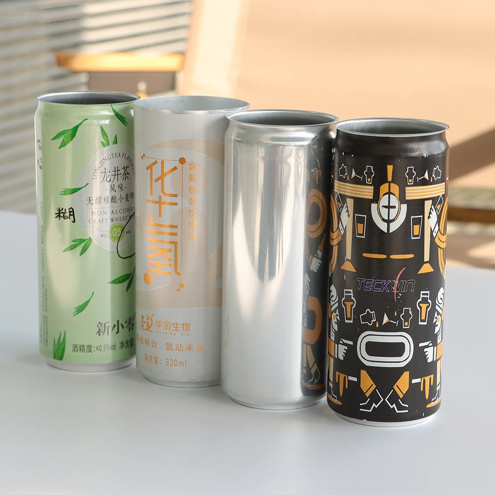 Wholesale Printed Slim 185ml 200ml 250ml Small Can Custom Logo Beverage Beer Coffee Juice Drink Aluminum Cans Metal Container