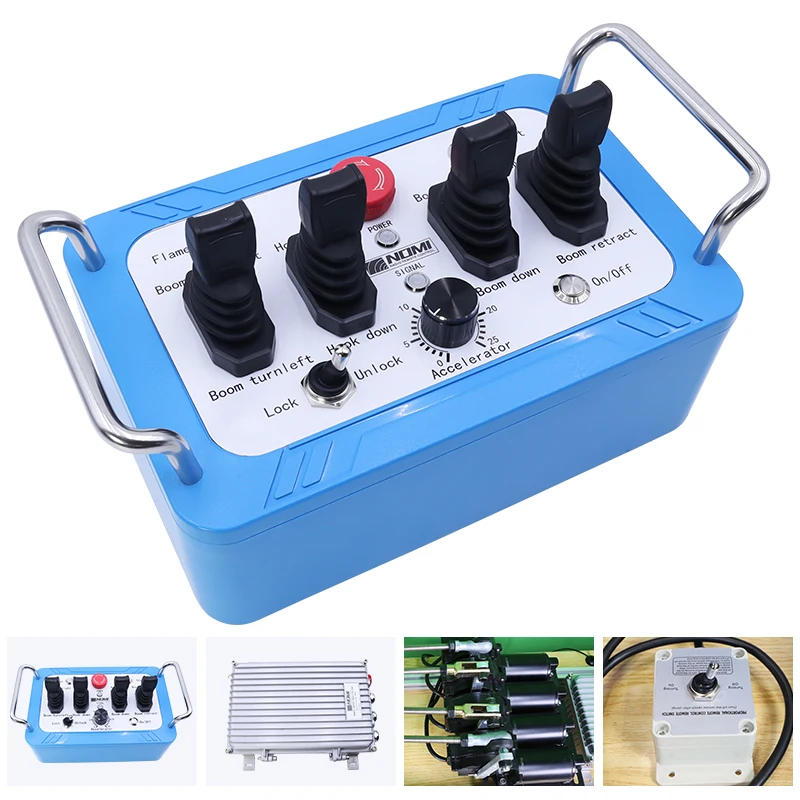 Factory Direct Sale 4 Hall Motor Hydraulic Joystick Mechanical Valve Rotary Drilling Rig Radio Remote Control Kits