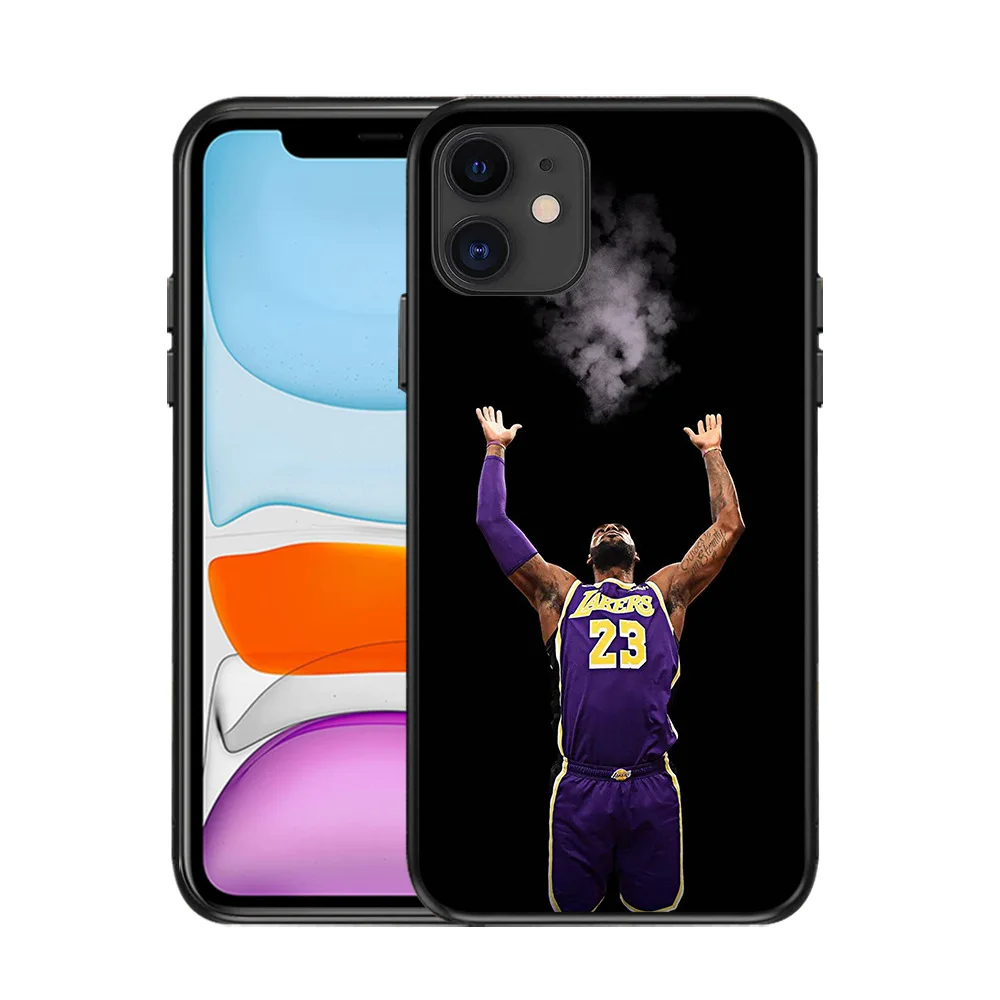 موقد كوفيا Personalized Nba Basketball 23 Lakers Lebron James Soft Tpu Phone ... coque iphone 7 Lebron James Face