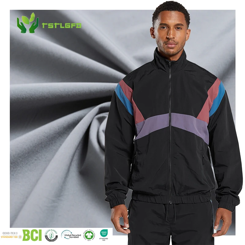 Sustainable Waterproof Tracksuit Top - Color Block Jacket