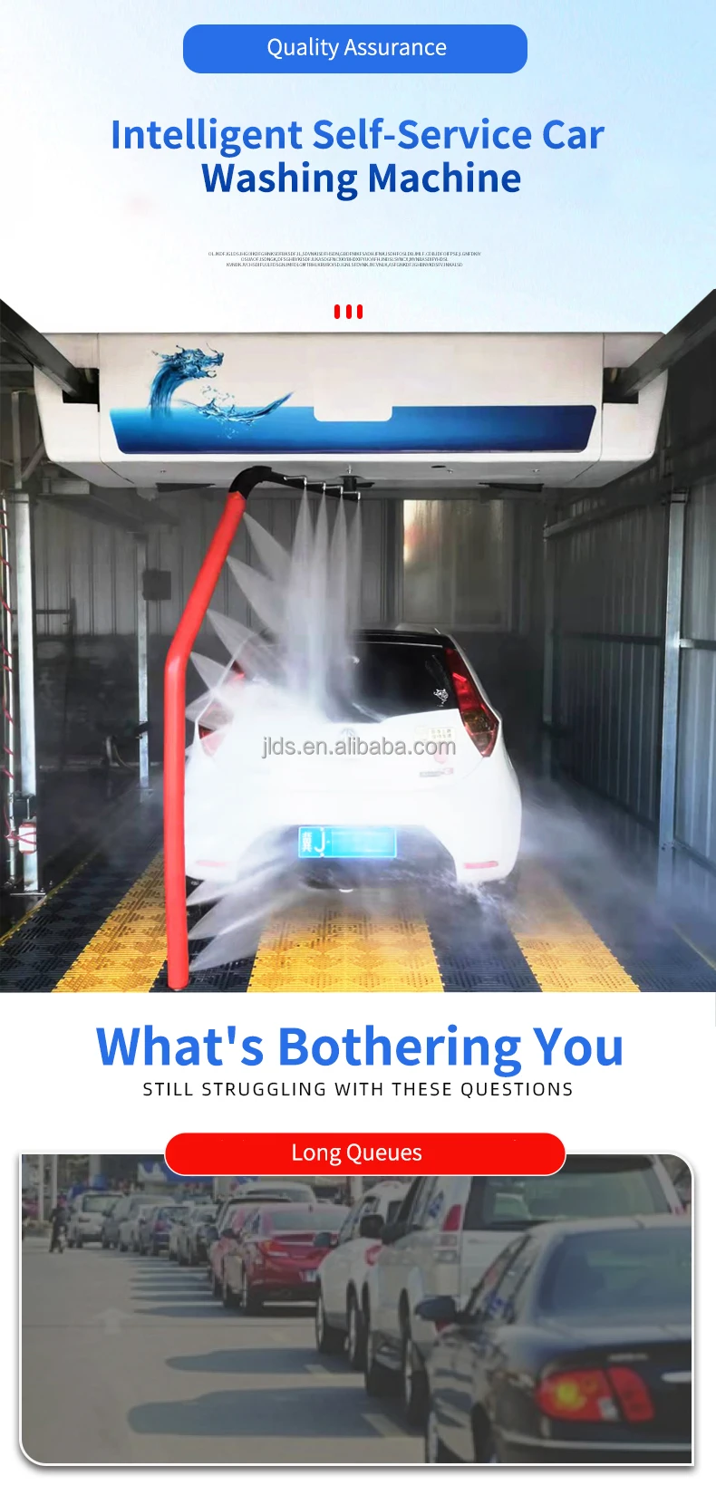 New Fully System Auto Self Touchless Service Robot Self Service Car