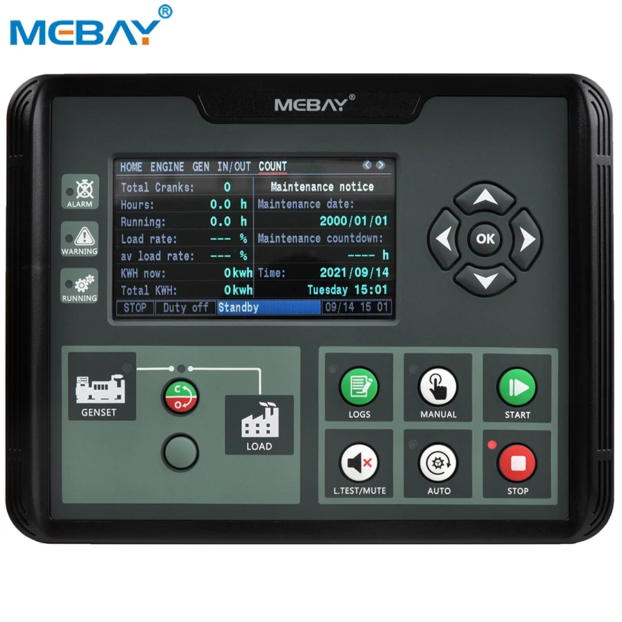 Mebay Generator Control Panel Genset Controller DC60DR Three Phases