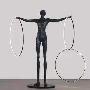 JACKSUN LED Floor Lamp for Shopping Mall Hotel Model Exhibition Hall Lighting Living Room Corner Led Standing Floor Lamps