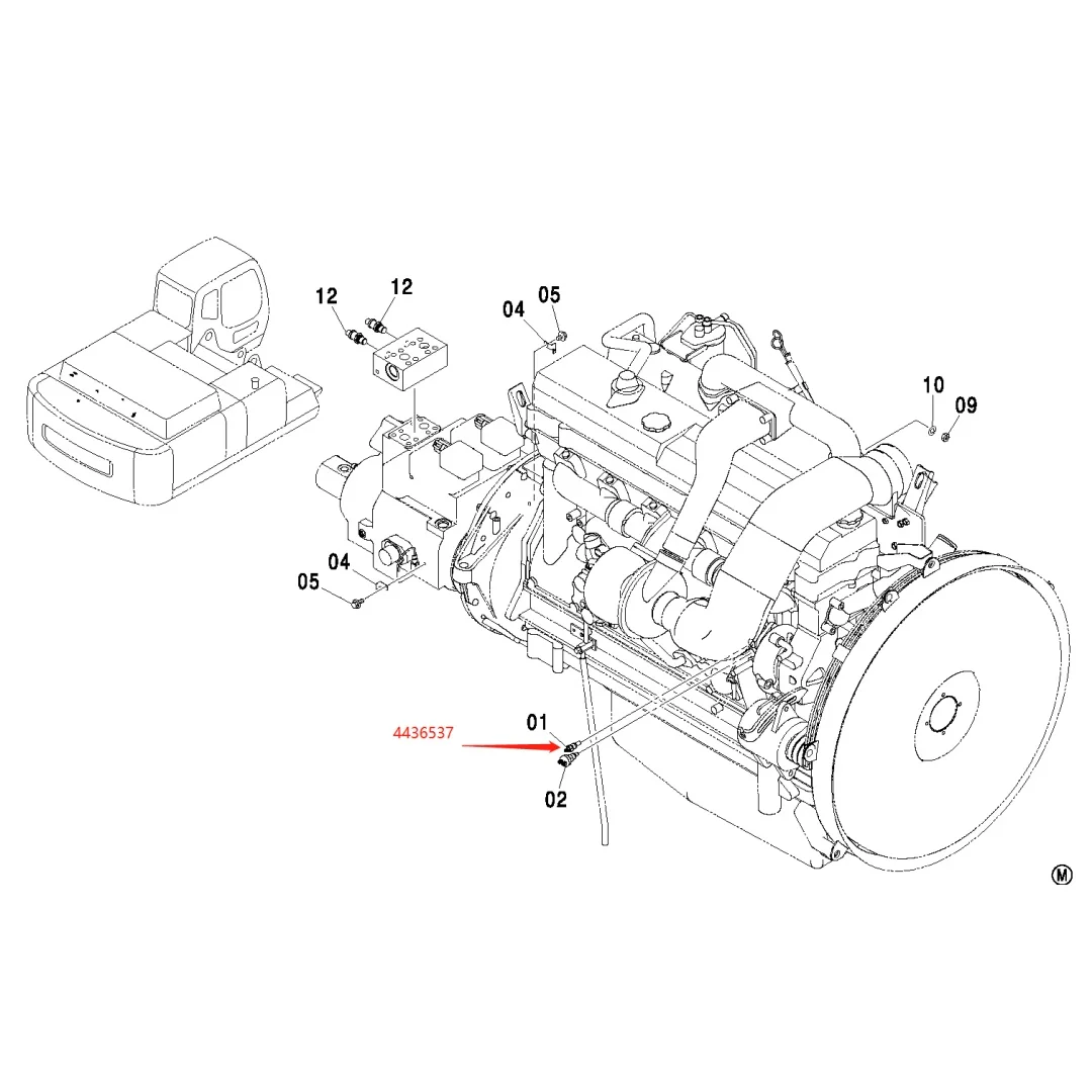 Fast Delivery Excavator Engine Water Temperature Sensor 4436537