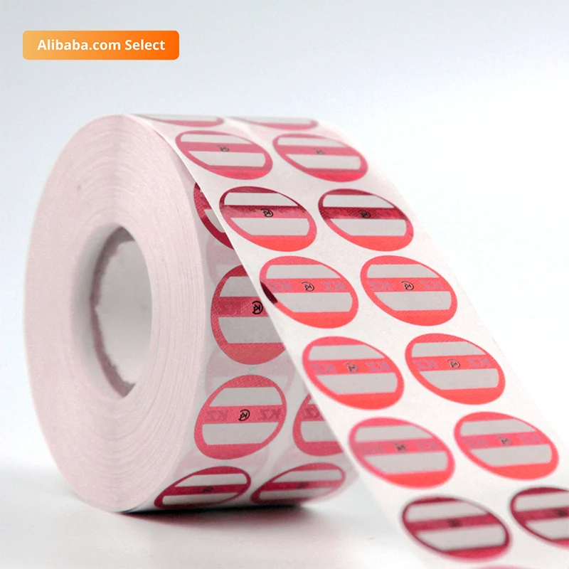 Golden QR Code Verification Security Label Sticker Printing with Black Scratch off Layer