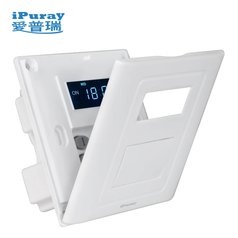 
220 В переключатель таймера Высокая мощность ЖК-дисплей двойная панель электрическая автоматическая 