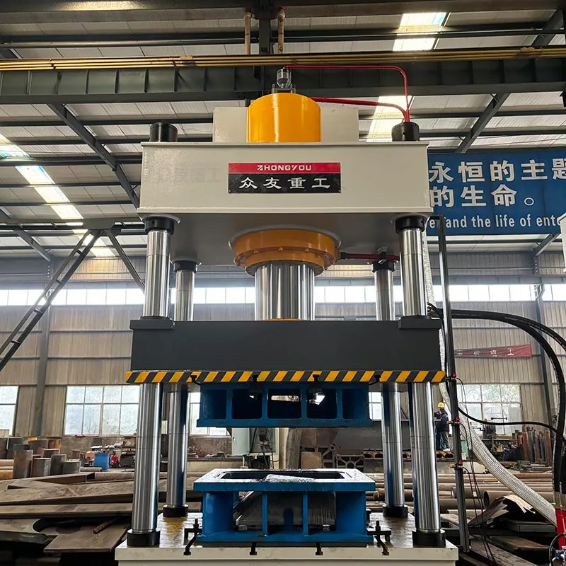 Four Column 400 Tonne Sheet Metal Deep Drawing Presses Trolley Wheelbarrow Making Hydraulic Press Cold Machine