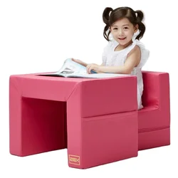 Kids 2in1 Chair And Table Sofa Multifunctional Furniture Soft Playing For Kids Desk Table Set