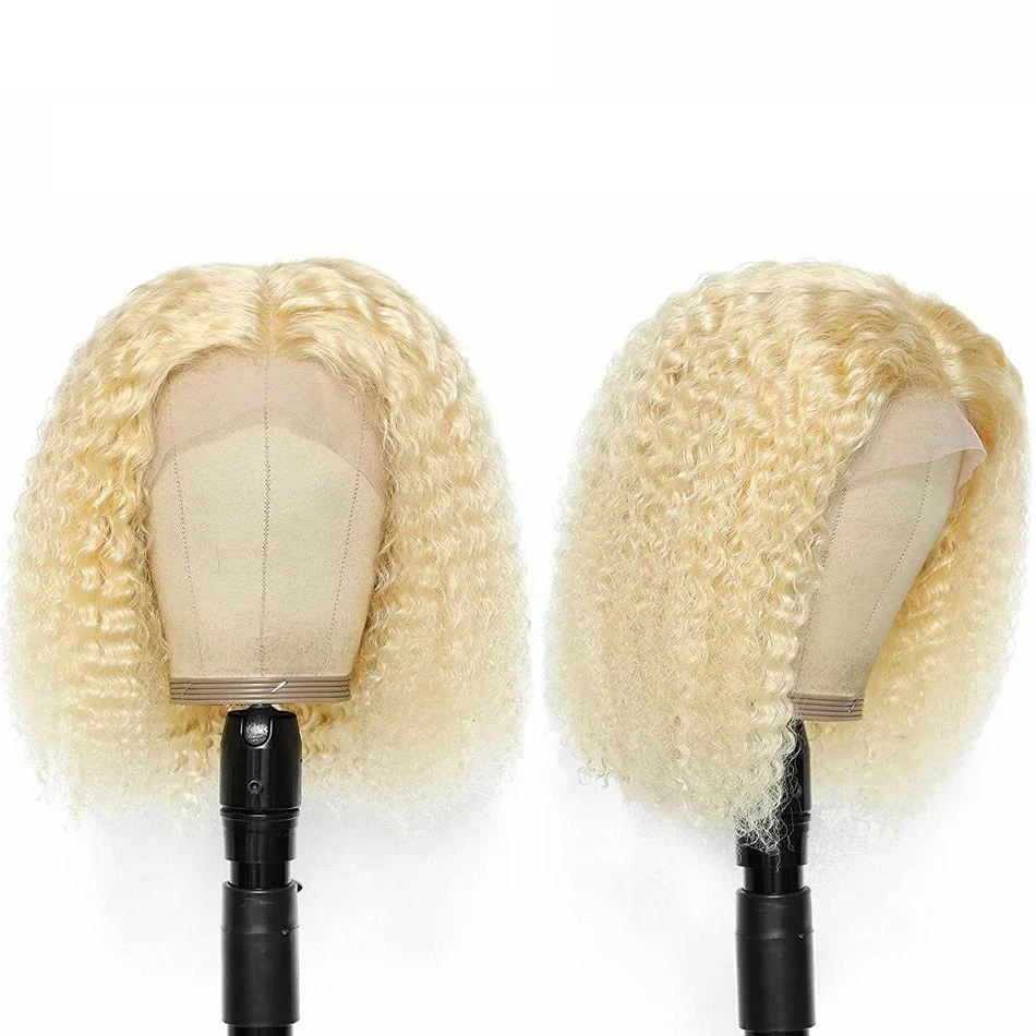 Parrucca frontale in pizzo HD 613 con onde profonde, capelli umani, parrucche frontali in pizzo con onde d'acqua, biondo miele brasiliano_voghion.com