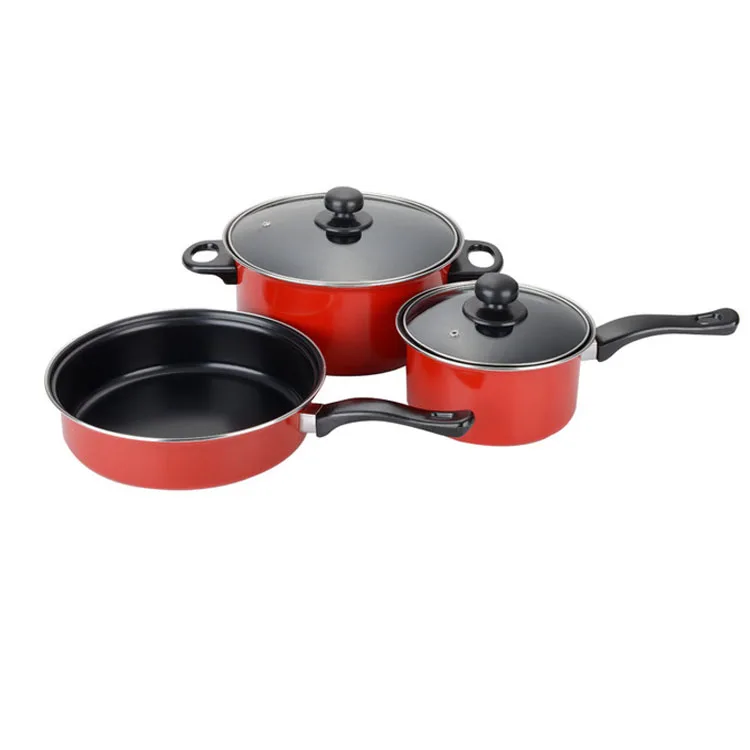 BESCO Aluminum Nonstick Cookware Set Aluminum Pot  Appearance Fry Pan Non Stick Cooker