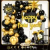 JT-XN06-Set di Capodanno-Pacchetto di cartoncini-Punti di colla-Catena di palloncini