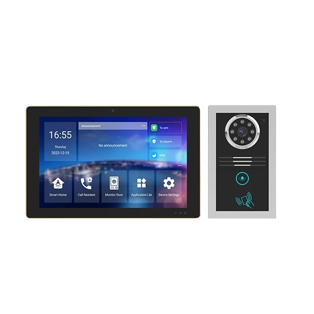 VDP Kit Video Intercom System 2 Way Intercom System One Button Ring Doorbell IP Video Doorphones Tuya 10 Inch Smart Tablet