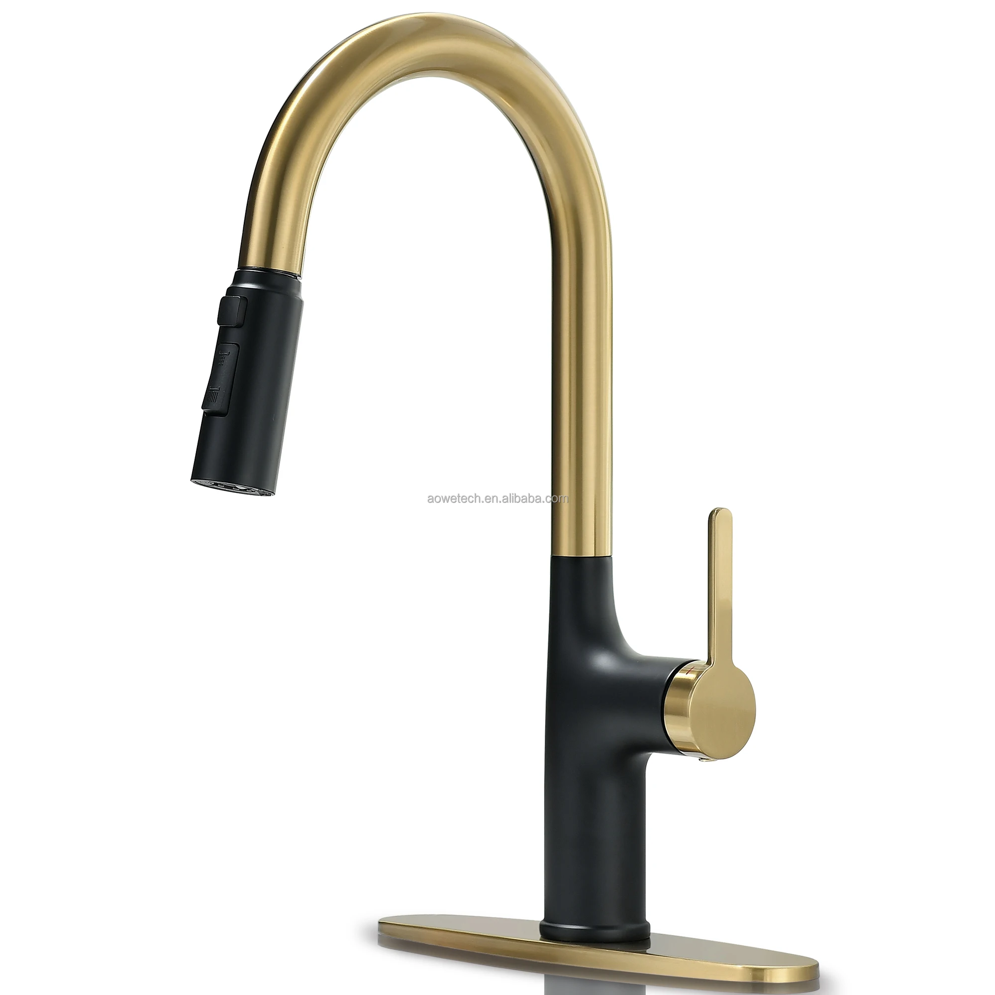 AOWE 360° Pull-Out Kitchen Faucet | Single Handle Hot Cold Mixer | OEM/ODM Wholesale Supplier