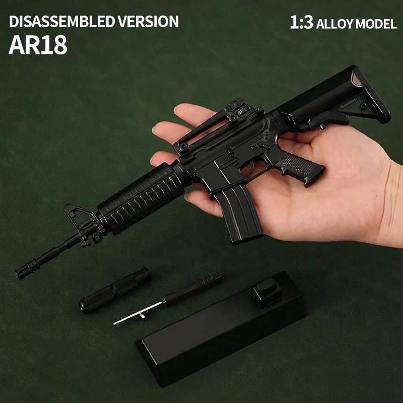 Source AR 18 goat gun alloy gen 5 model Ar15 replica 14 3D Metal goat toy  guns model on m.