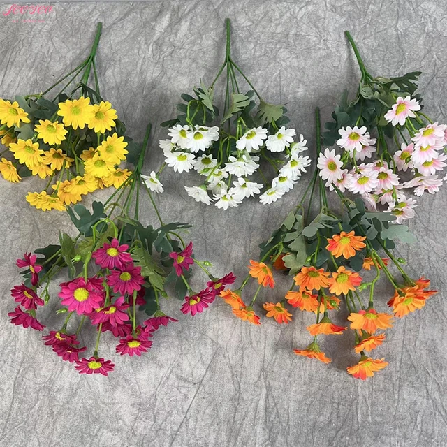 2024 New Product Ideas High Quality Real Touch Chrysanthemum Bouquet Artificial Flower Indoor and Outdoor Garden DIY Decoration