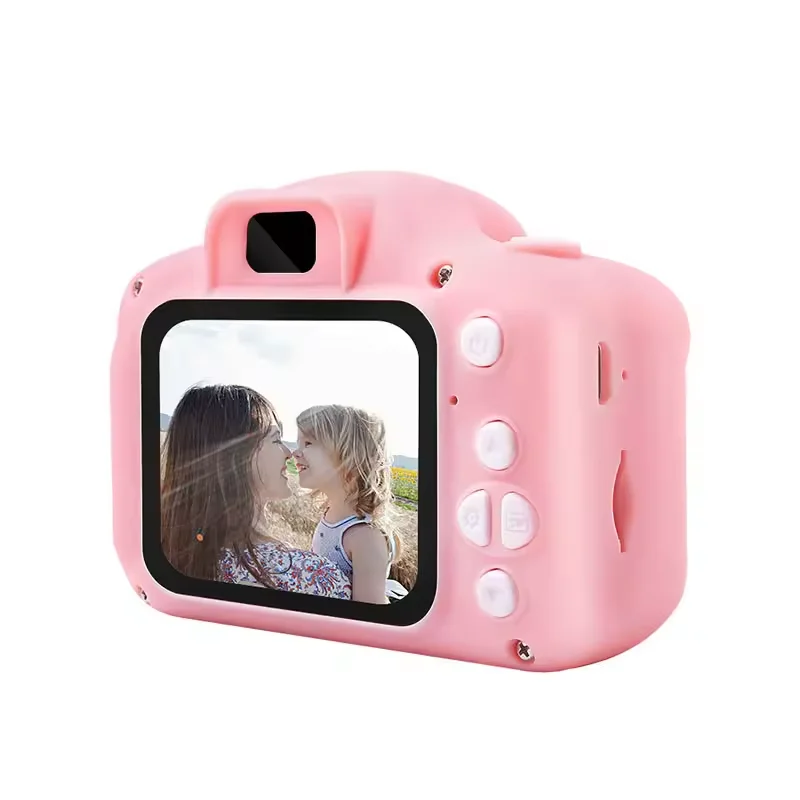 Kids Camera Cute Cartoon Children Fun Christmas Gift Digital Camera Built-In Games 2.0 Inch 1080P HD Mini Kids Photo Camera