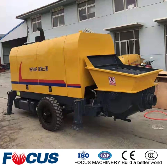 Easy to Operate Small Concrete Transportation Pumps Diesel Cement Pump Machine Concrete