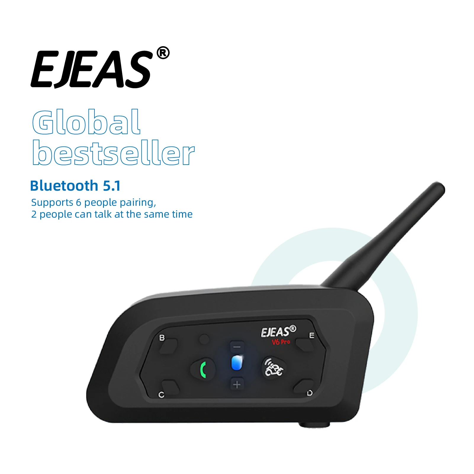 EJEAS V6 Pro bluetooth Intercom Motorcycle Two Way Conference Intercom Motorcycle Ejeas Intercom V6 Intercomunicador Para Moto