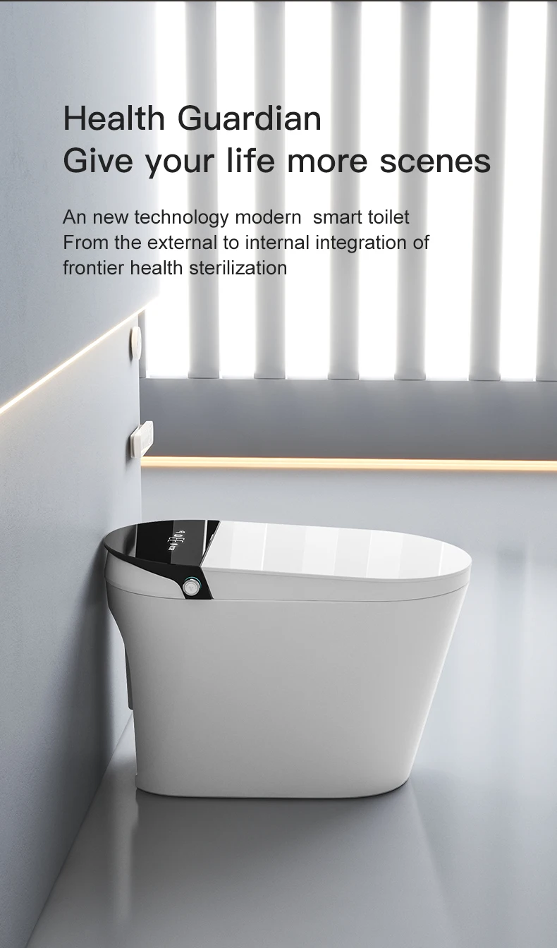 One piece smart bidet CUPC certification intelligent toilet bathroom wc commode automatic smart toilet manufacture