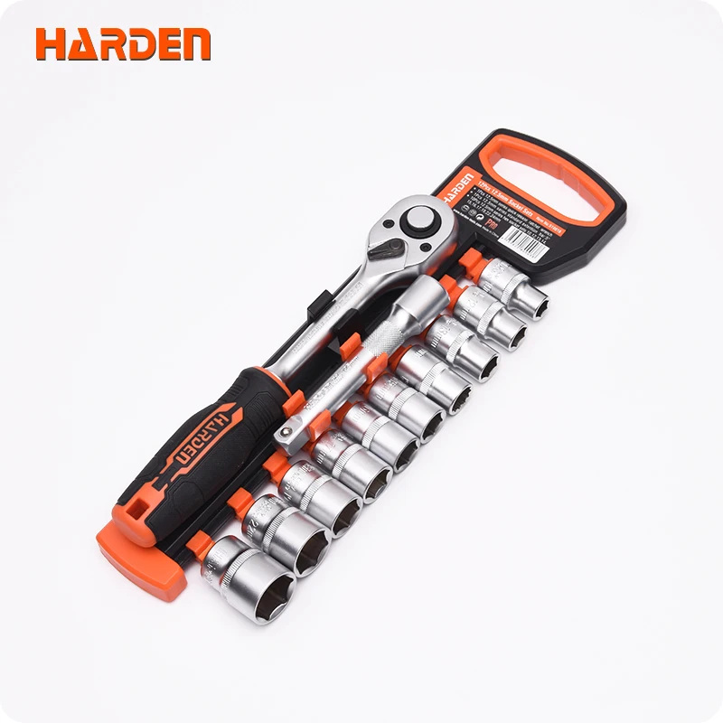 HARDEN Automobile Maintenance Hand Tools Chrome Vanadium 12PCS 12.5mm Professional Hand Tool Socket Wrench Set