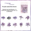 Une cascade violette suspend un rêve.
