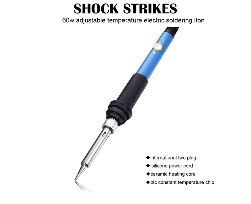 60w Adjustable Temperature Soldering Iron,Pin/tip Soldering Iron 220v