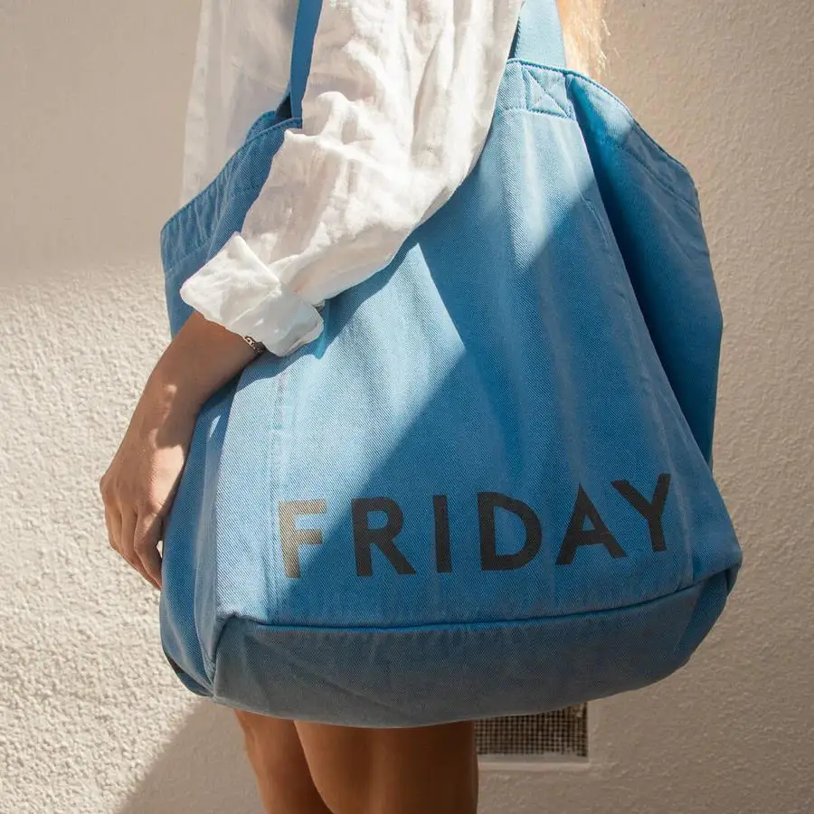 Weekend Totes Hold Everything Tote Bag by Creativity Design Oversized Canvas Cotton Bag  for Beach Shopping Picnic